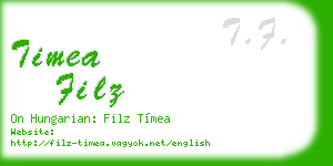 timea filz business card
